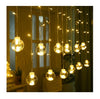 12 Wish Balls 108 LED Wish Balls Window Curtain String Lights with 8 Flashing Modes (Warm White)